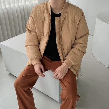 【PAGANS STORE】韓國 復古 棒球 夾克 保暖 羽絨服 鋪棉 羽絨 外套 (2 color)