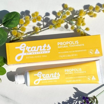 澳洲格蘭特大自然蜂膠牙膏 3入