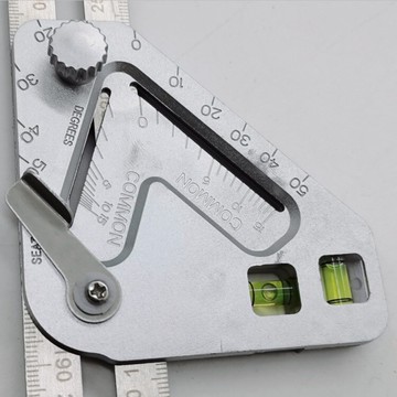 角度帶水平液泡三角尺 角規 DIY角尺 360度角規 木工斜切鋸量角器