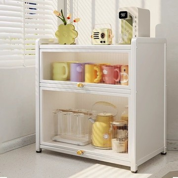 收納置物架加厚防塵杯架廚房奶瓶輔食櫃杯櫃桌面放水杯杯架