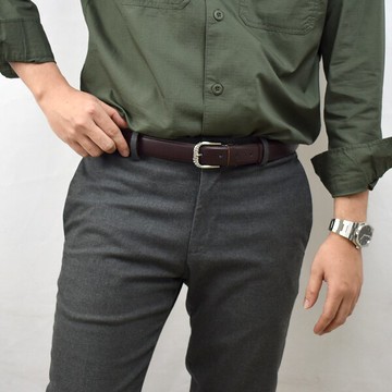 加長皮帶 窄版素面皮革腰帶【NKB25】