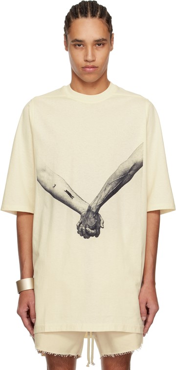 Rick Owens 灰白色 Hollywood Jumbo T 恤