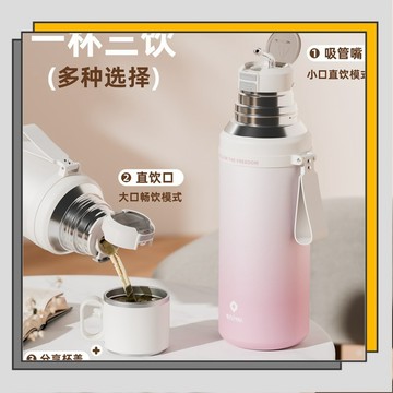 🔥臺灣出貨🔥800/1500ml 女生高顏值水杯 吸管杯 大容量保溫杯/