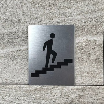 【免運費】階梯上行導引指示牌 順路 stairs 指示牌 導覽牌 安全梯 樓層