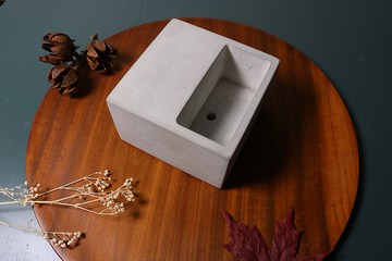 水泥 - 清水模盆栽 - 方  (早期作品出清)