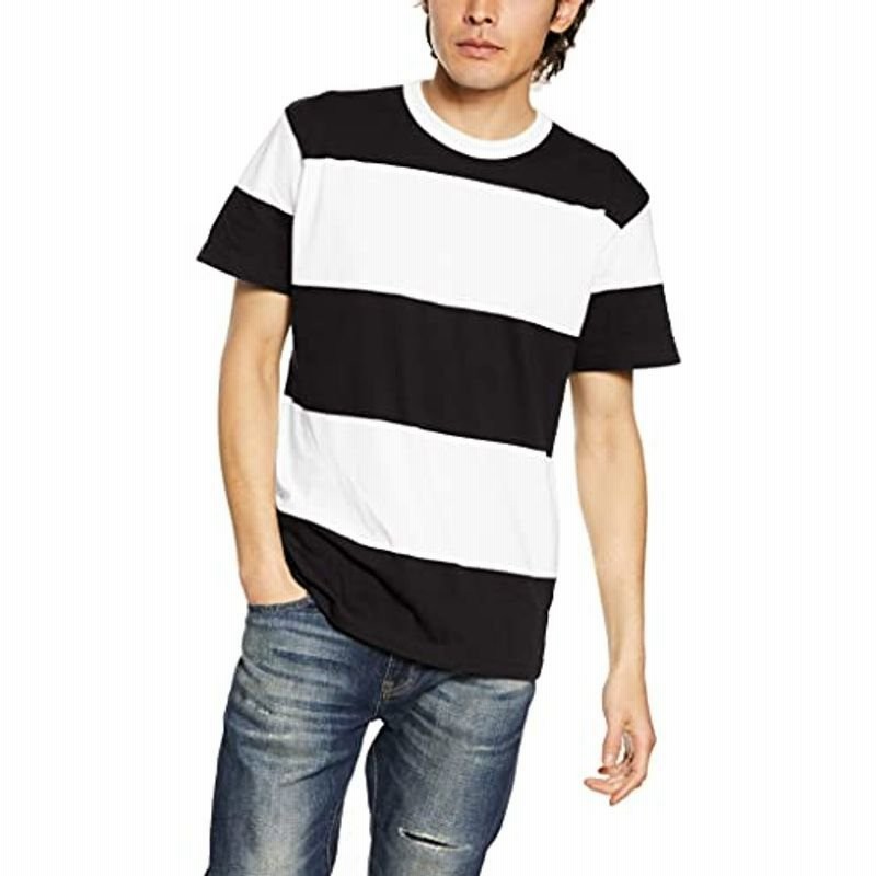 United Athle ユナイテッドアスレ 5 6オンス ボーダーtシャツ メンズ ブラック ホワイト 日本 通販 Lineポイント最大get Lineショッピング