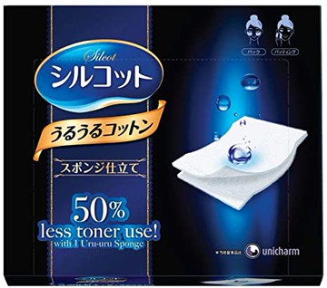 Unicharm【絲花潤澤化妝棉】