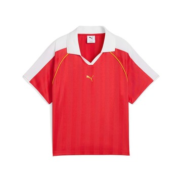 PUMA 流行系列T7足球風短袖Polo衫 女性