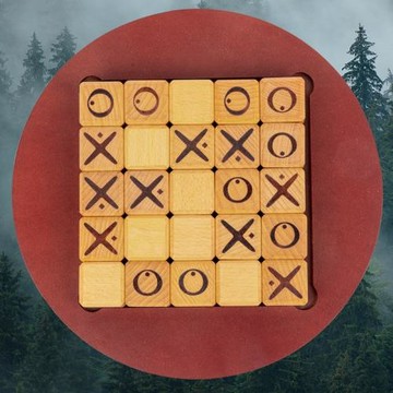 創意法國五連棋兒童益智互動你推我擠桌游實木高難度OX棋廠家批發