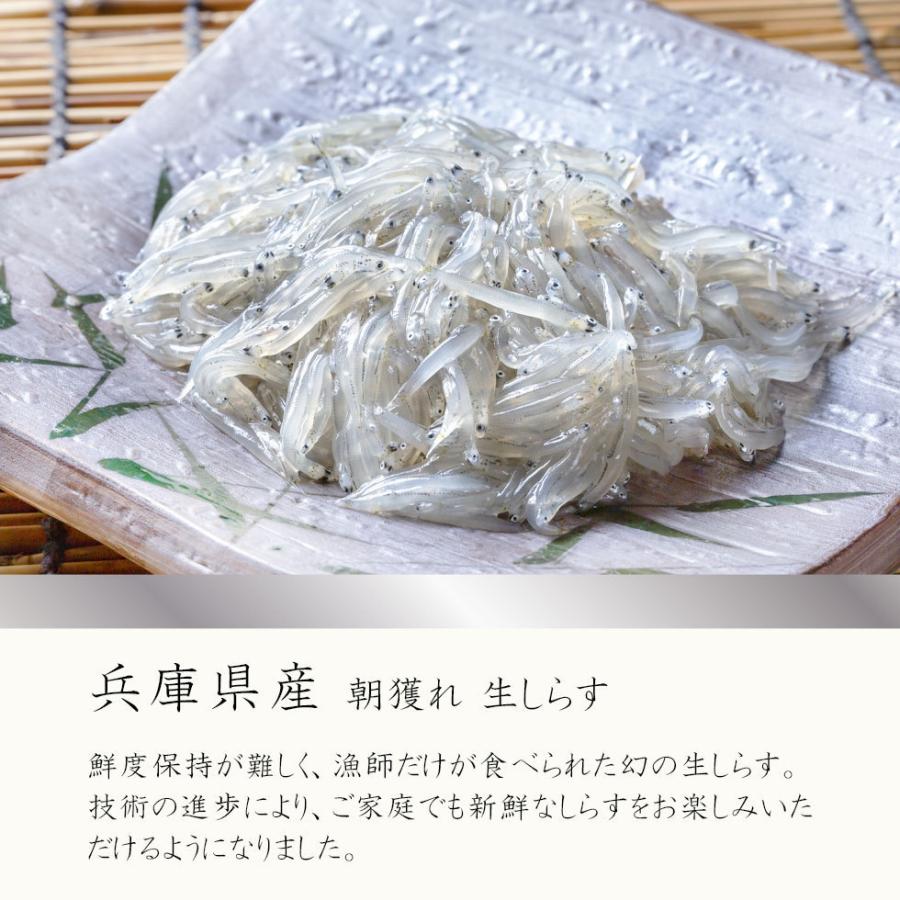 生しらす 国産 刺身 300g (100g×3) 兵庫県産 生食用 しらす 小分け 無添加 無着色