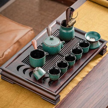 秦初茶具套裝家用客廳輕奢高檔功夫泡茶小型茶盤辦公室會客提梁壺