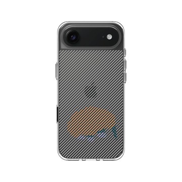 iPhone Air Clear Case（相機按鈕） 透明 - The Wildlife Collection 動物野境系列 - 長吻針鼴 - 線條版