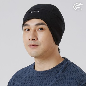 ADISI 雙層超細纖維抗風護耳保暖帽 AH25051 黑色 (F)｜保暖 輕抗風 彈性 快乾 護耳帽