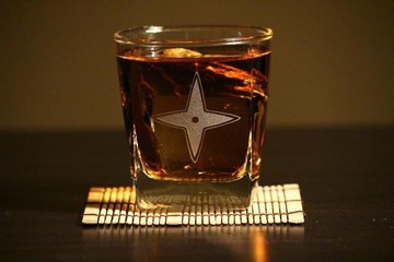 忍者手裡劍岩石玻璃