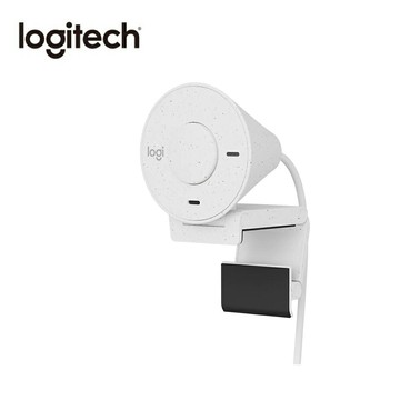 【Logitech 羅技】BRIO 300 網路攝影機 珍珠白【三井3C】