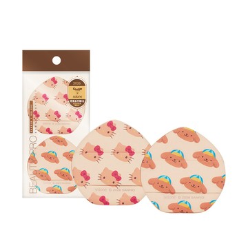 Sanrio X Solone烤焦粉撲2入組-氣墊桃形