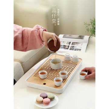 一品仟堂茶盤茶海儲水日式客廳功夫茶具現代家用簡約托盤茶臺套裝