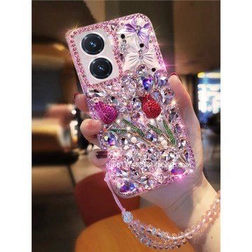 適用于vivoY77新款X100手機殼Y31s玫瑰花Y78閃鉆Y70s滿鉆V23女Y76s奢華Y35鑲鉆Y36保護殼T1水鉆X90s全包T1x防