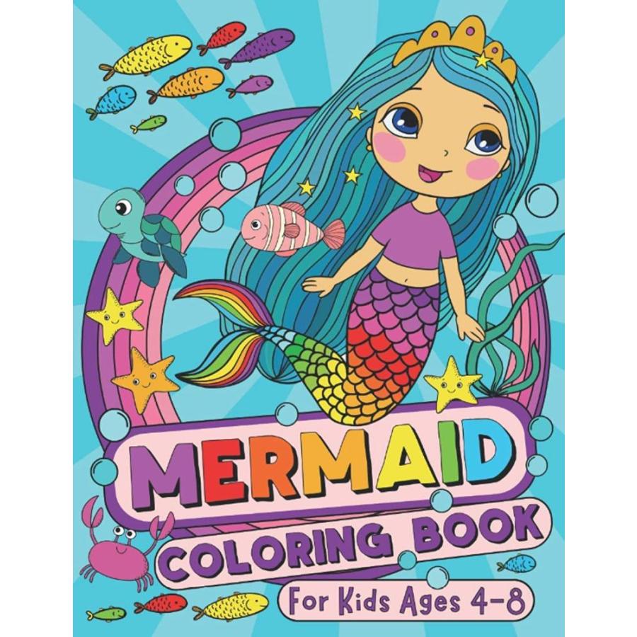 Mermaid Coloring Book: For Kids Ages 4-8 (US Edition)