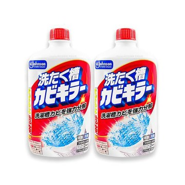 (2瓶超值組)日本SC Johnson莊臣-鹽素系強力分解污垢除悶臭洗衣槽清潔劑550g/紅瓶(氯系液體槽洗淨,筒槽消臭洗滌,不挑機型槽內去污洗劑)