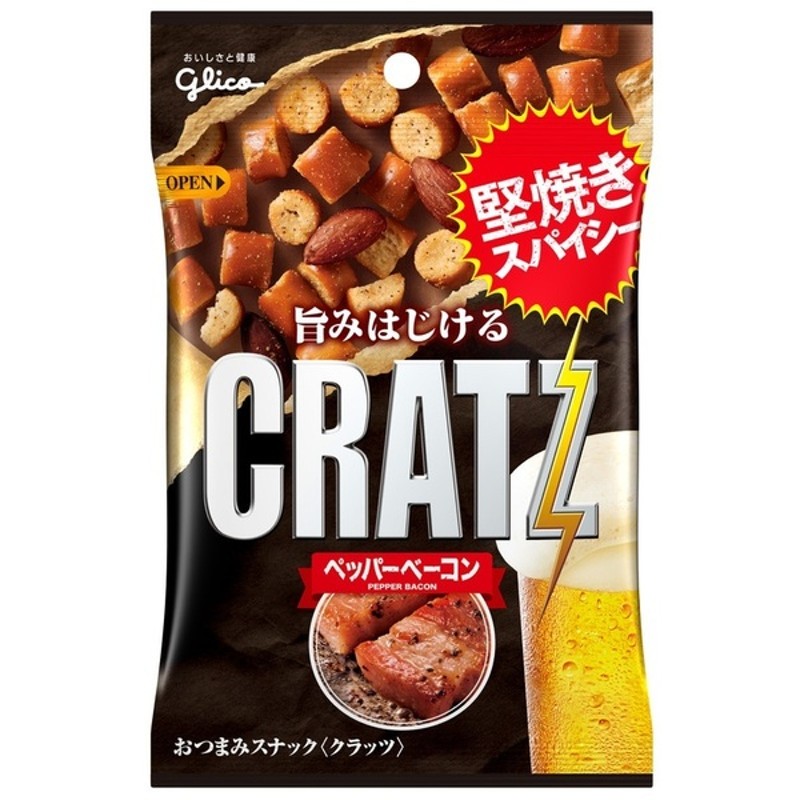 357円 激安本物 江崎グリコ クラッツ ペッパーベーコン 42g×10個