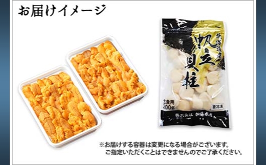 1728.うに ホタテ 豪華 海鮮 セット 4人前 ウニ チリ産 冷凍 200g ほたて 300g 雲丹 帆立 丼 刺身 送料無料 北海道 弟子屈町