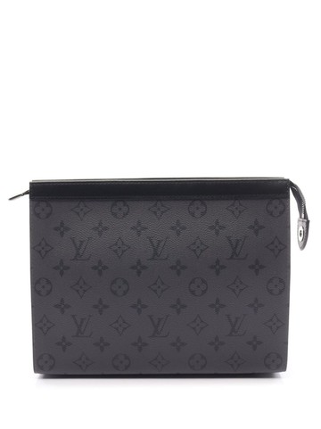 Louis Vuitton - 2020s pre-owned Pochette Voyage clutch bag - unisex - PVC - One Size - Grey