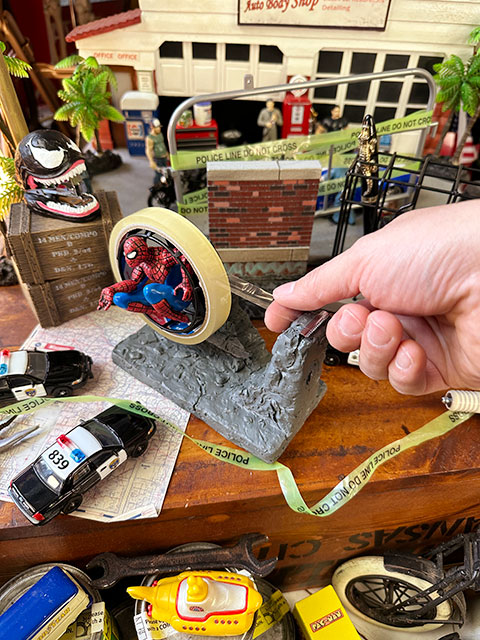 マーベル　スパイダーマン　テープディスペンサー ■ アメリカン雑貨 アメリカ雑貨 テープカッター