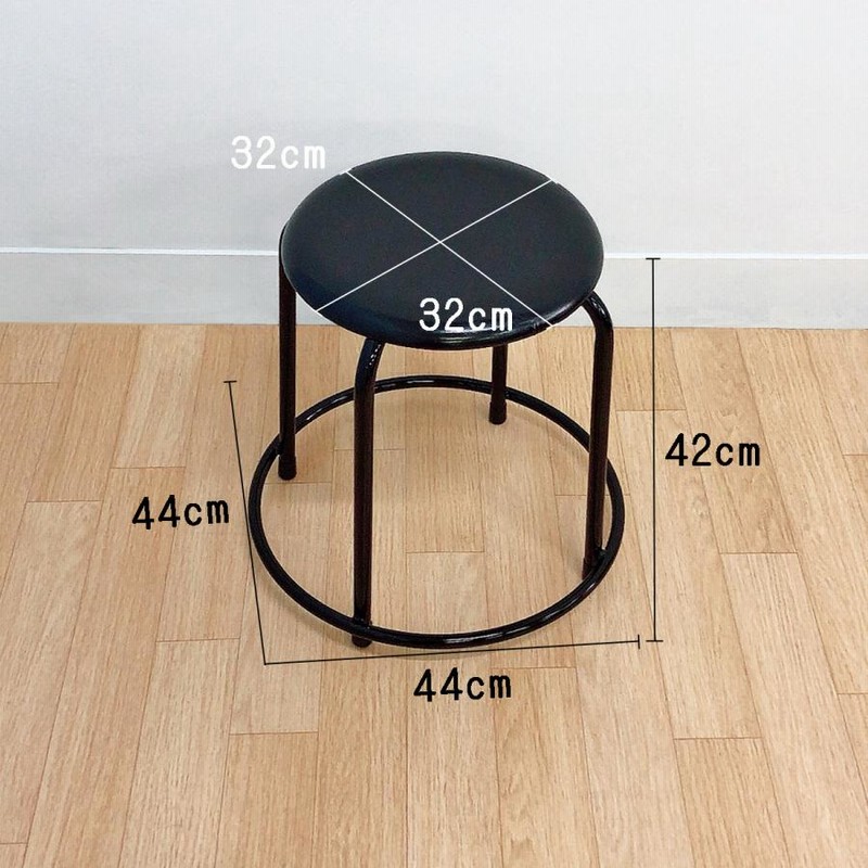 日本製 パイプ椅子 リング付 スタッキングチェア 座面高42cm 丸椅子 丸