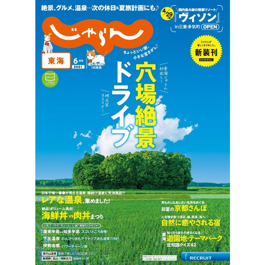 東海じゃらん 2021年6月号 電子書籍版   東海じゃらん編集部