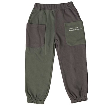 akachan honpo - 10分褲-撞色-綠色