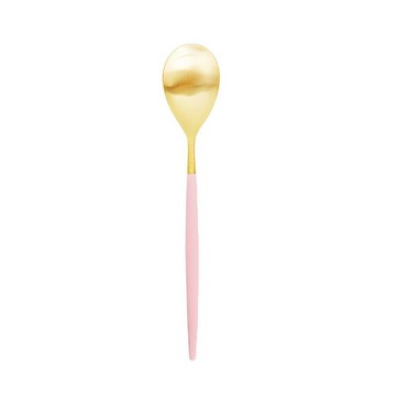 葡萄牙Cutipol MIO系列 粉金霧面不銹鋼 22cm主餐匙 餐匙 湯匙