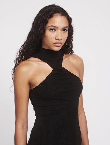 Sphynx Vest In Black - TENCEL Ninety Percent