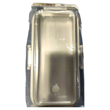 Pearl Life 珍珠金屬 長方形便當盒 DC-6022  灰白色  1個