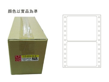 龍德 LD-604-W-B 單排 電腦列印標籤 (74X90mm) (4000張/箱)【APP滿額下單10%點數(單一帳號最高5000點)】1/31止