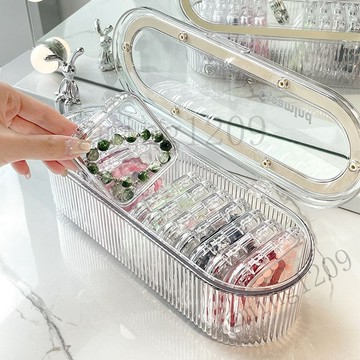 【透明防氧化】新款手串收納盒 透明亞克力水晶串珠手鐲專用密封盒 便攜首飾盒 手鐲收納盒 透明收納盒 密封盒