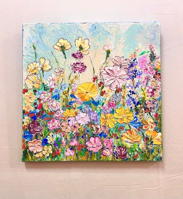 SaSa療癒心藝術家創作 油畫丙烯作品