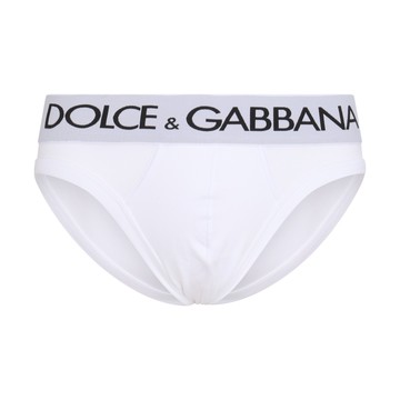 Dolce & Gabbana - White Cotton Logo Briefs