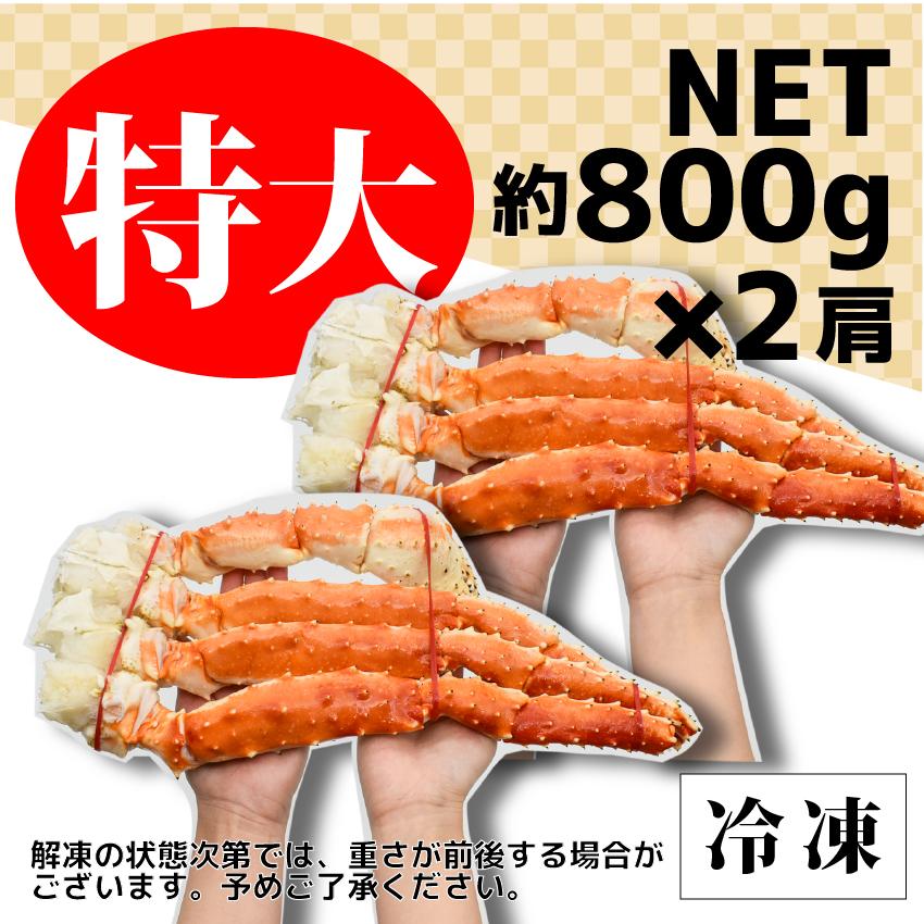 特大タラバガニ NET800g×2肩 ボイル カニ たらばがに カニ爪 ギフト 海鮮 たらば蟹 肩 プレゼント かに ギフト