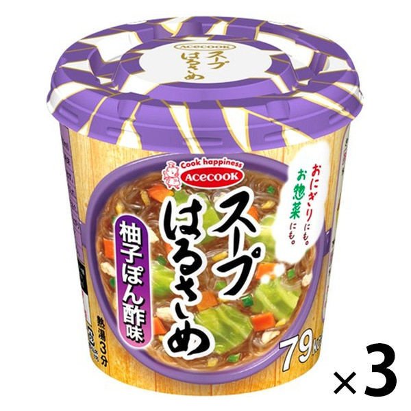 エースコックインスタント スープはるさめ 柚子ぽん酢 32g 1セット（3食入） エースコック