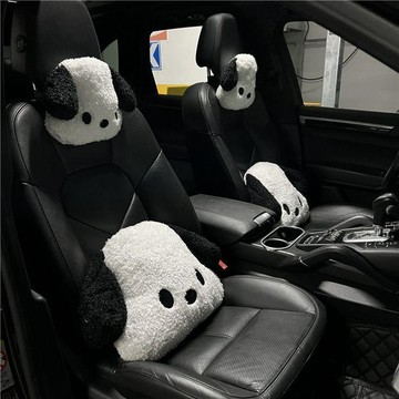 【現 🔥 貨】免運 📣汽車頭枕腰靠護頸枕卡通可愛恰狗車內飾用品車內靠枕卡通枕頭車用NCZ