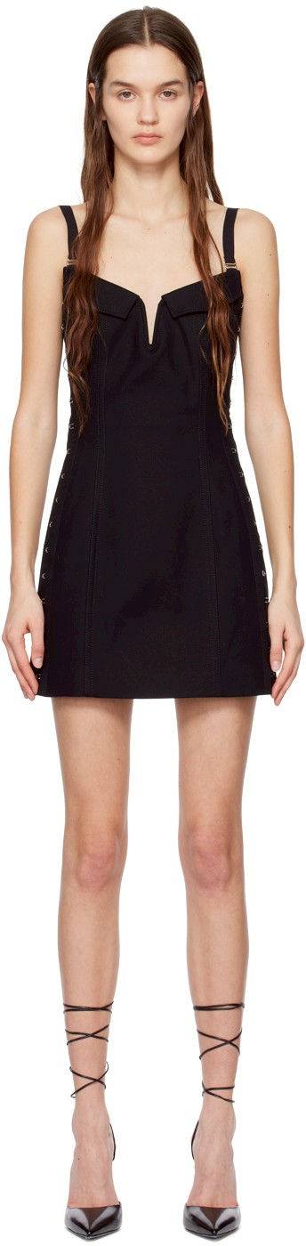 Dion Lee 黑色钩眼扣连衣裙
