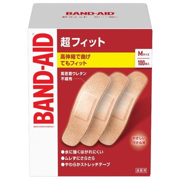 Johnson & Johnson Band-Aid Super Fit Medium Size 100 Pieces