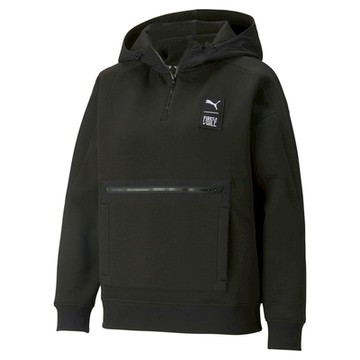 【PUMA官方旗艦】流行系列First Mile半開襟長厚連帽T恤 女性 53234001