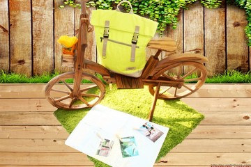 【不平帆】復古雙釦後背包/帆布-萊姆綠(MIT台灣製造)