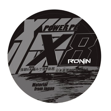 RONiN 獵漁人 獵 PE線 八編 6號  1000m  1個  灰色