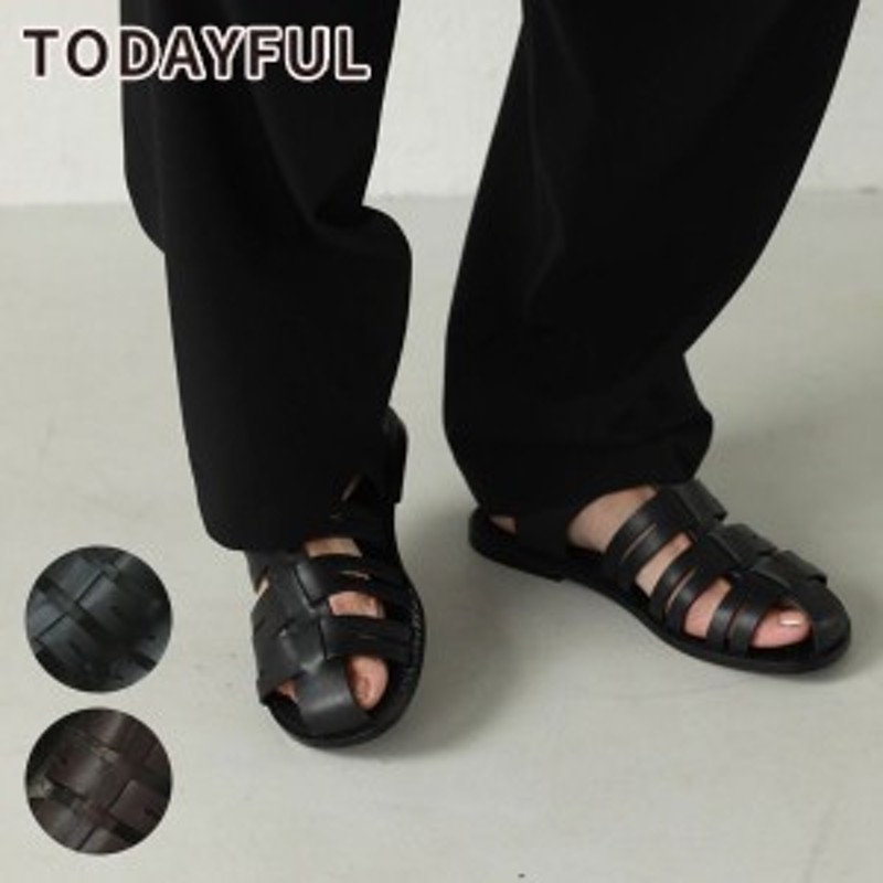 todayful Leather Belt Sandals レザーベルトサンダル - www