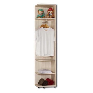 Boden-妮絲1.5尺轉角衣櫃/開放式衣櫃/牆角衣櫃(可左右擺放)