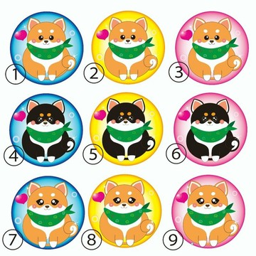 精選柴犬系列徽章（5cm）