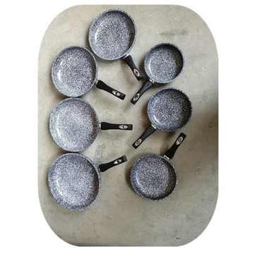 廠家直銷18-30CM卷邊鋁制拉伸不粘煎盤 無油煙復底平底不粘鋁煎鍋